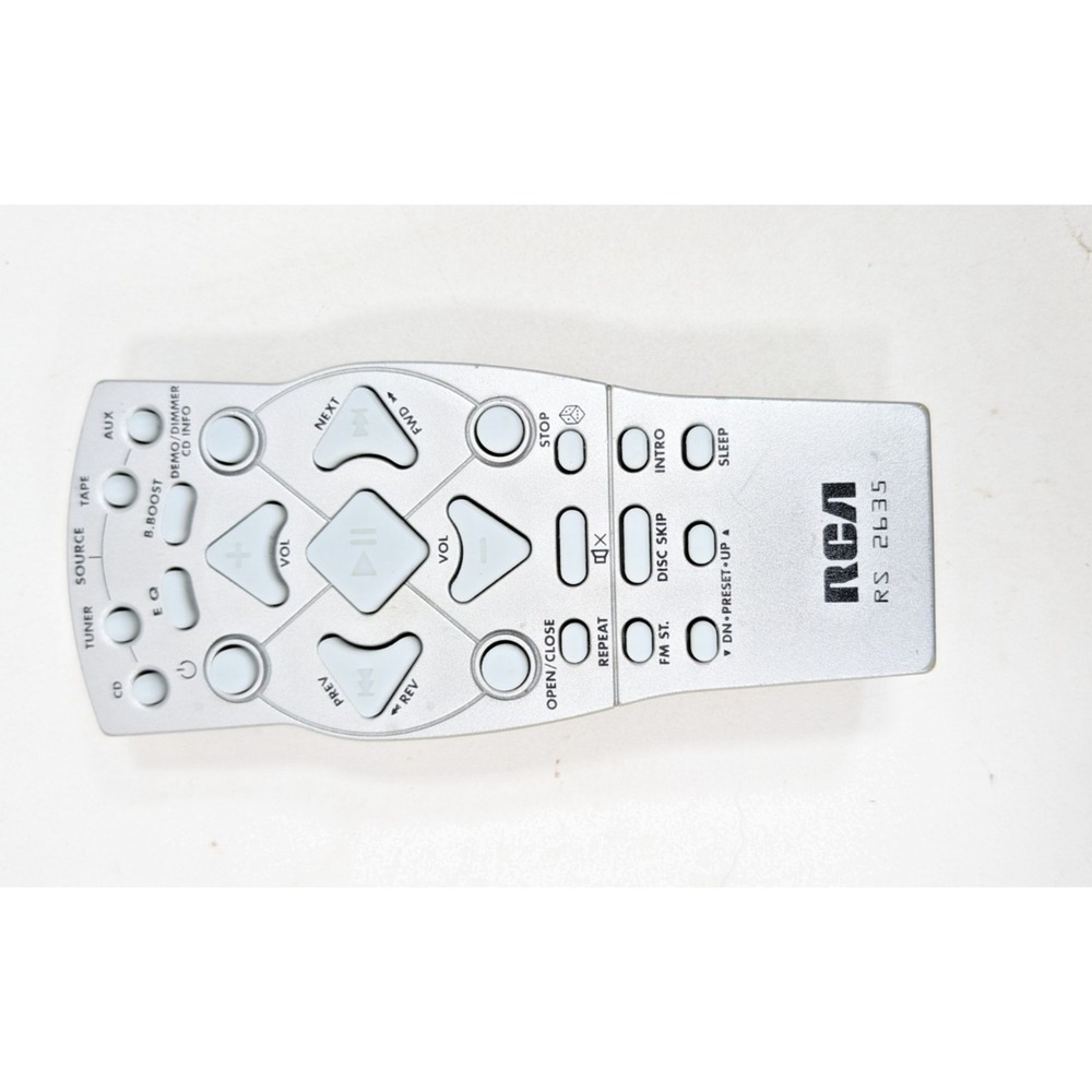 RCA Remote Control RS2635 Silver‎ for RCA RS2635 Model TV Audio Video Equipment